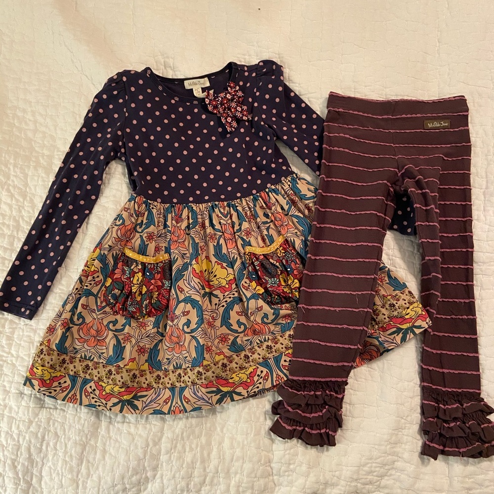 Matilda Jane Rowan dress with Nellie leggings